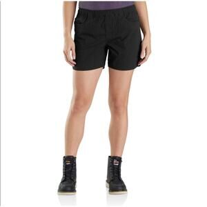 Carhartt Women's B56189‎ Force Ripstop Work Shorts Black - Size XL